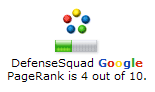 Page Rank 4 for Defense Squad