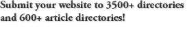Submit your website to over 2000 search engines and directories
